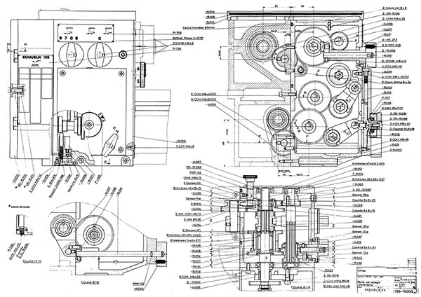 Універсальний механізм нарізування різьблення верстата Schaublin-125 (Варіант C верстата)